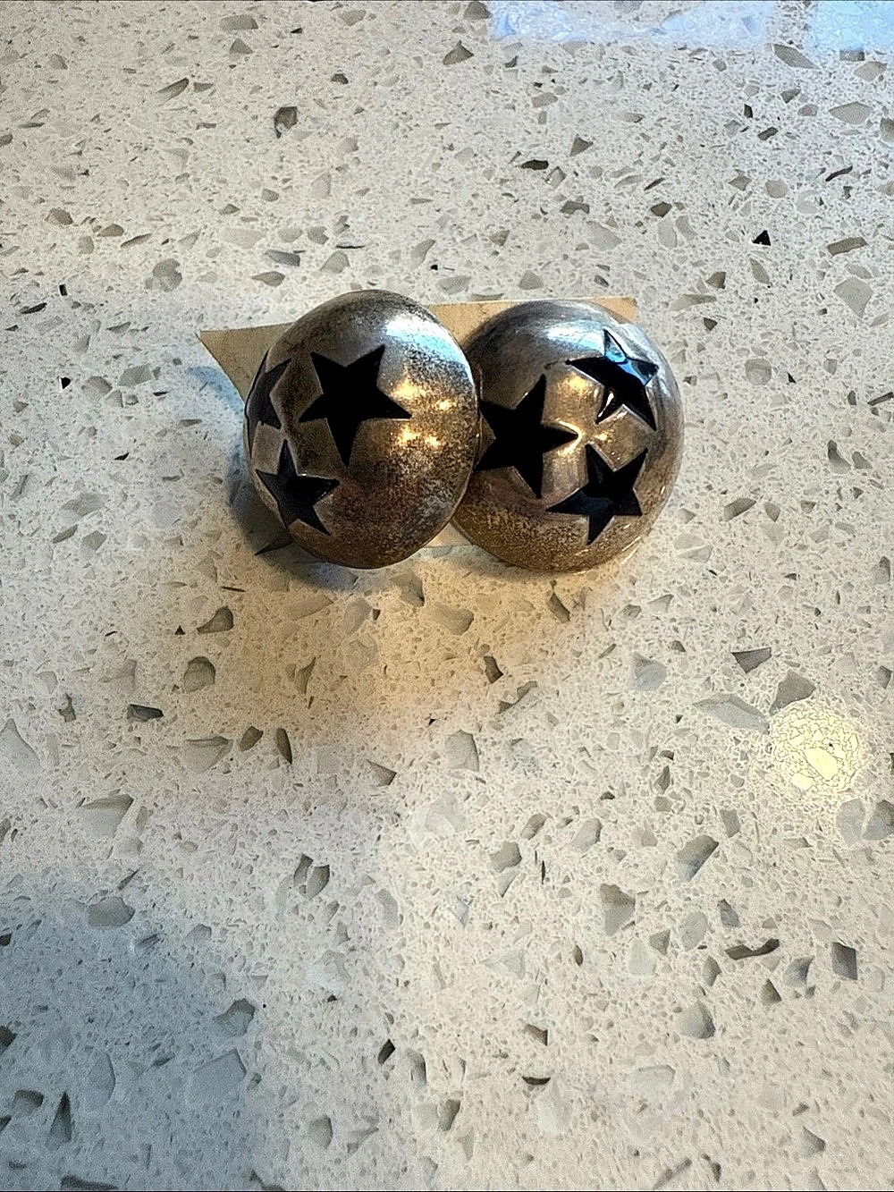 Sterling silver Star Cutout Statement Earrings